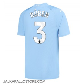 Manchester City Ruben Dias #3 Kotipaita 2023-24 Lyhythihainen